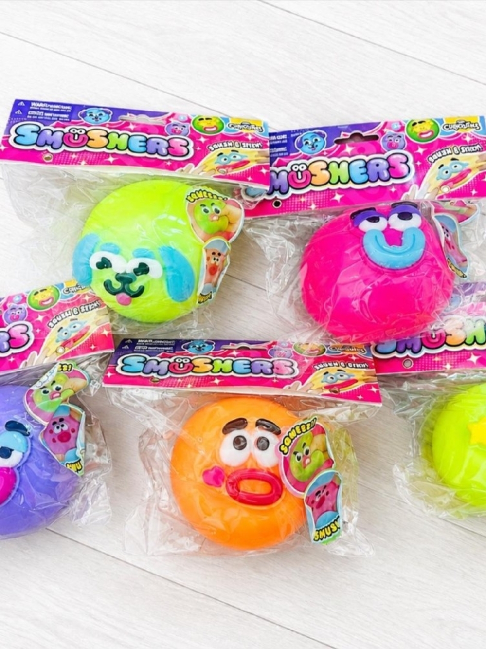 Smusher Face Squeeze Toy - Bright Assorted Colors (Packaged)
